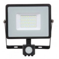 30W Slim Pro Motion Sensor LED Floodlight Daylight White (Black Case) - Cheap Light Bulbs