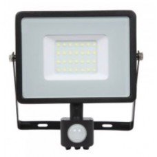 30W Slim Pro Motion Sensor LED Floodlight Warm White (Black Case) - Cheap Light Bulbs
