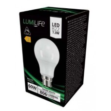 Dimmable 7.3W (60W) LED GLS Bayonet Light Bulb Warm White - Cheap Light Bulbs