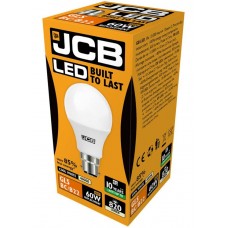 10W (60W) LED GLS Bayonet Light Bulb Cool White JCB - Cheap Light Bulbs