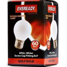 60W Edison Screw / ES Golf Ball Light Bulb Rough Service