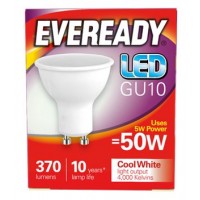 4.7W = 50W LED GU10 Spotlight Light Bulb in Cool White - Cheap Light Bulbs