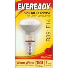 Halogen R39 30W E14 SES Reflector Light Bulb -  Lava Lamp Light Bulb - Cheap Light Bulbs