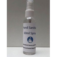 60ml Antibacterial Alcohol Hand Sanitiser Spray Kills 99.99% Germs Bacteria - Cheap Light Bulbs