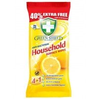 70 Antibacterial Household Surface Wipes Green Shield - Cheap Light Bulbs