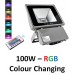 100W LED Floodlight  - IP65 (RGB Colour Changing With Remote) - Cheap Light Bulbs