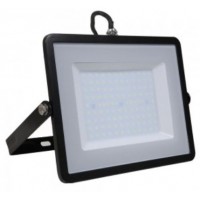 100W Slim Pro LED Security Floodlight Daylight White (Black Case)
