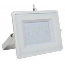 100W Slim Pro LED Security Floodlight Cool White (White Case)