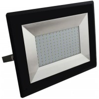 100W Slim LED Security Floodlight Warm White (Black Case)