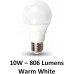 10W (60W) LED GLS Edison Screw Light Bulb - Warm White - Cheap Light Bulbs