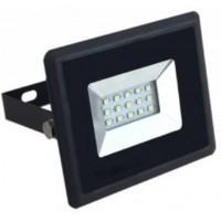 10W Slim LED Security Floodlight Daylight White (Black Case)