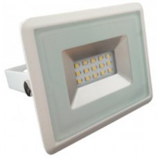 10W Slim LED Security Floodlight Daylight White (White Case)