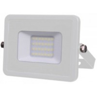 20W Slimline Premium High Lumen LED Floodlight Daylight White (White Case)