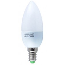 2.5w (25w) LED Candle - Small Edison Screw in Daylight