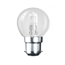 28W (40W Equiv) Bayonet Eco Halogen Golf Ball Light Bulb