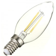 2W (25W) LED Filament Candle - Small Edison Screw in Warm White