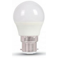 3W (25W) LED Golf Ball Bayonet in Daylight Pure White (6400K)