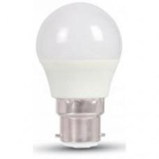 3W (25W) LED Golf Ball Bayonet in Daylight Pure White (6400K)