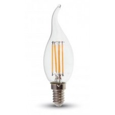 4W (40W) LED Flame Tip Candle - Small Edison Screw in Daylight