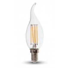 4W (40W) LED Flame Tip Candle Small Edison Screw in Daylight - Cheap Light Bulbs