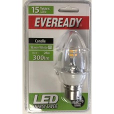 4w (28-30w) LED Candle - Bayonet in Warm White by Eveready