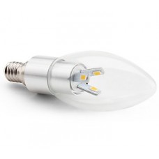 4W (30W) LED Candle - Small Edison Screw in Warm White - Cheap Light Bulbs