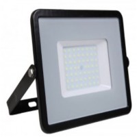 50W Slim Pro LED Security Floodlight Warm White (Black Case)