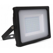 50W Slim LED Floodlight Cool White (Black Case) - Cheap Light Bulbs