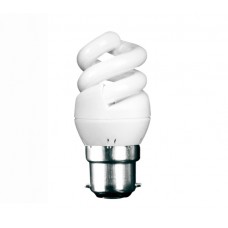 5W (25W) Bayonet Extra Mini Spiral Light Bulb Cool White - Cheap Light Bulbs