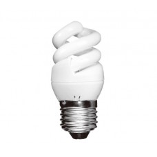 5W (25W) Edison Screw Extra Mini CFL Spiral (Cool White) - Cheap Light Bulbs