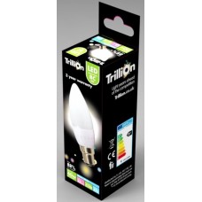 6W (40W) LED Candle Bayonet / B22 Light Bulb in Warm White