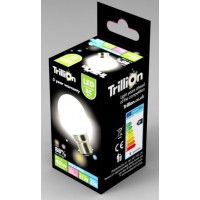 6W (40 Watt) LED Golf Ball Bayonet B22 Light Bulb in Warm White Trillion