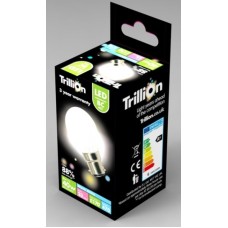 6W (40 Watt) LED Golf Ball Bayonet B22 Light Bulb in Warm White Trillion