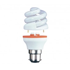 9w (40w) 2 Part Bayonet CFL light bulb - Daylight - Cheap Light Bulbs