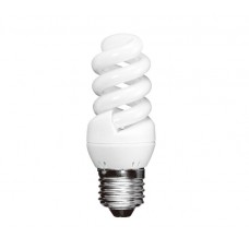 9w (40w) Edison Screw Extra Mini Low Energy Spiral Cool White - Cheap Light Bulbs