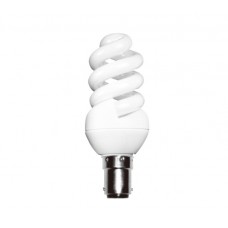 9w (40w) Small Bayonet Extra Mini Low Energy Spiral (Warm White) - Cheap Light Bulbs