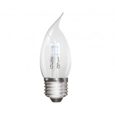 Eco Halogen 28W (40W Equiv) Edison Screw (E27) Candle Lamp (Flame Tip) - Cheap Light Bulbs