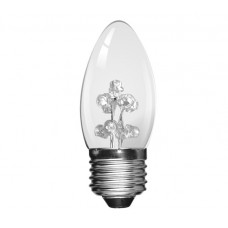 Green 9 LED 1W (5 Watt) Edison Screw Low Energy Small Candle Light Bulbs