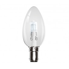 Eco Halogen 28W (40W Equiv) Small Bayonet (B15) Candle Light Bulb