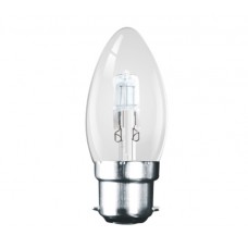 Eco Halogen 42W (60W Equiv) Bayonet (B22) Candle Light Bulb