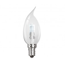 Halogen 42W (60W Equiv) Small Edison Screw (E14) Candle Light Bulb (Flame Tip)