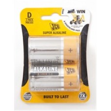 JCB Super Alkaline D / LR20 Alkaline Battery (2-Pack) - Cheap Light Bulbs