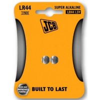 LR44 1.5V (2 Pack) Button Battery by JCB - (Super Alkaline Coin Cell) - Cheap Light Bulbs