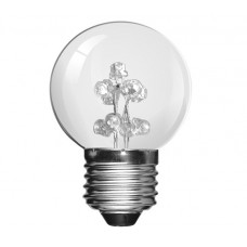 Red 9 LED 1W (5 Watt) Edison Screw Low Energy Small Golf Ball Light Bulbs - Cheap Light Bulbs