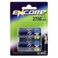 Uniross Encore Power EN0289 C / R14 Size Converters with AA NiMH 2700mAh Pack of 2 - Cheap Light Bulbs