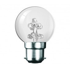 White 9 LED 1W (5 Watt) Bayonet Low Energy Saving Small Golf Ball Light Bulb - Cheap Light Bulbs