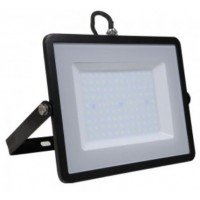 100W Slim Pro LED Security Floodlight Daylight White (Black Case) - Cheap Light Bulbs