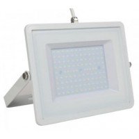100W Slim Pro LED Floodlight Cool White (White Case) - Cheap Light Bulbs