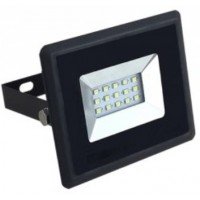 10W Slim LED Floodlight Daylight White (Black Case) - Cheap Light Bulbs