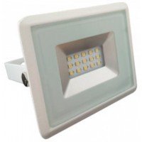 10W Slim LED Floodlight Cool White (White Case) - Cheap Light Bulbs